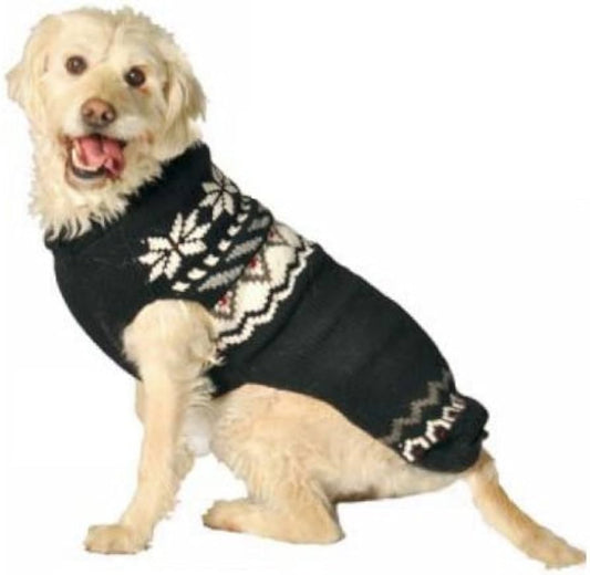 Chilly Dog Black Aspen Sweater