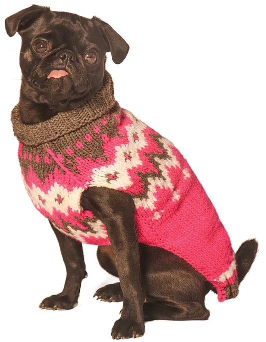 Chilly Dog Hot Pink Alps Sweater