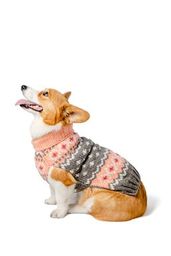 Chilly Dog Peach Fair Isle Sweater