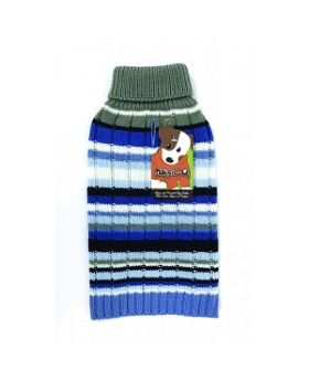 Doggie-Q Blue Stripe Sweater