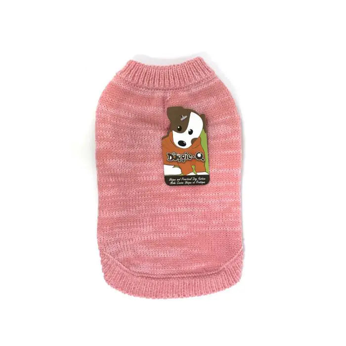 Doggie-Q Marled Pink Sweater