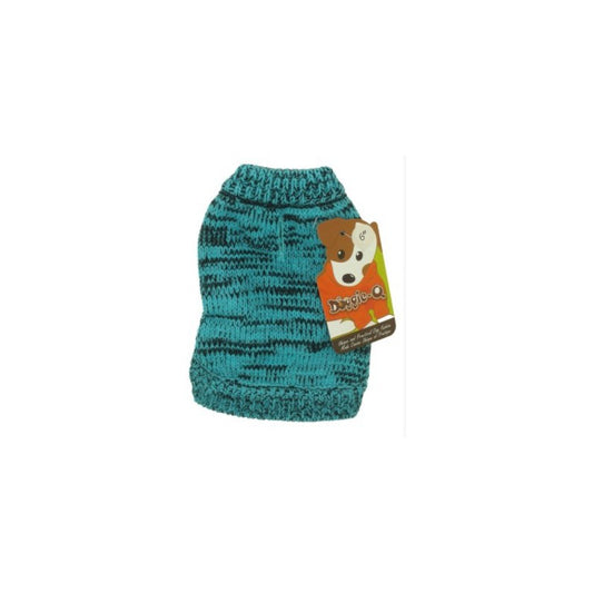 Doggie-Q Marled Teal Sweater