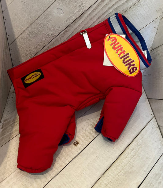 Muttluks Reversible Snowsuit Red/Blue