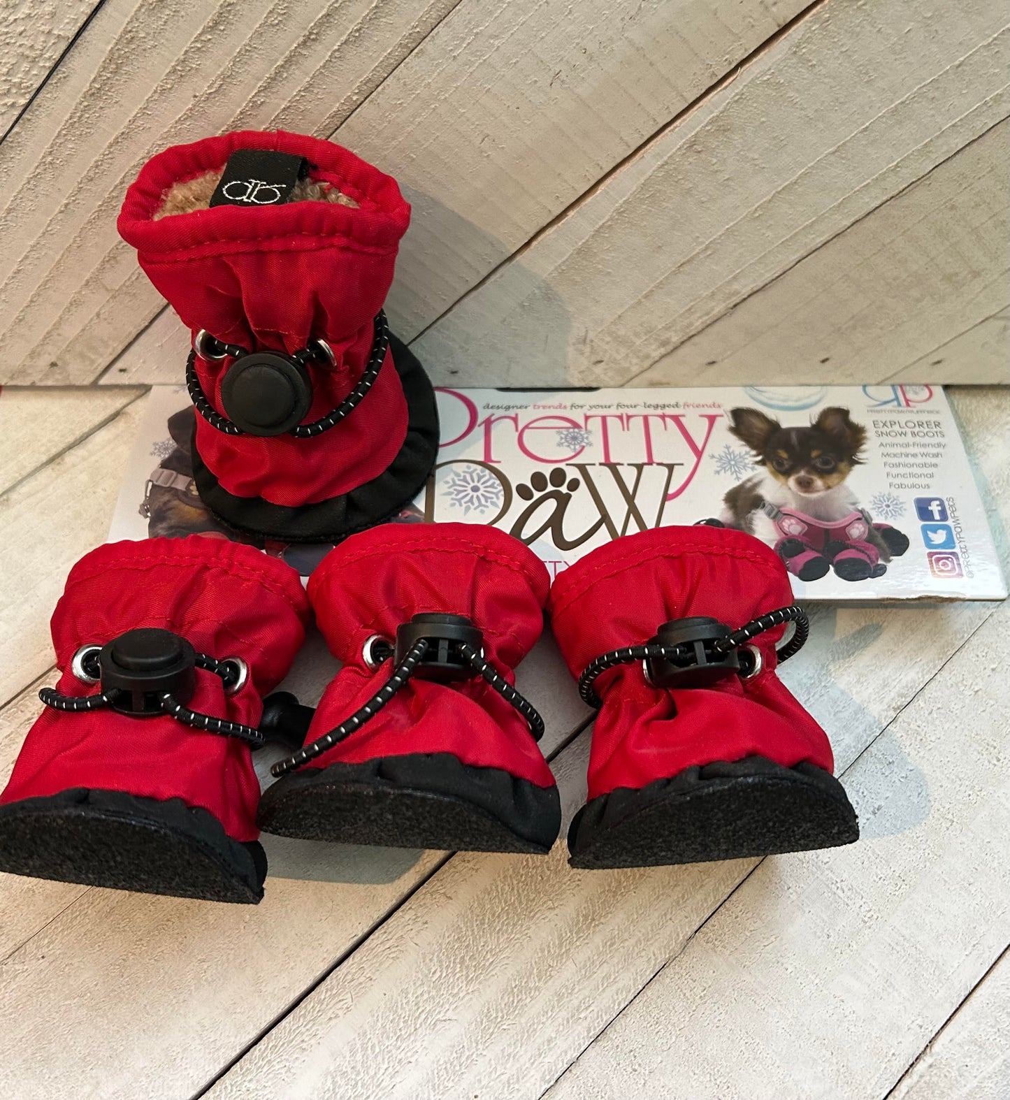 Pretty Paws Explorer Snow Boots Crimson Rouge