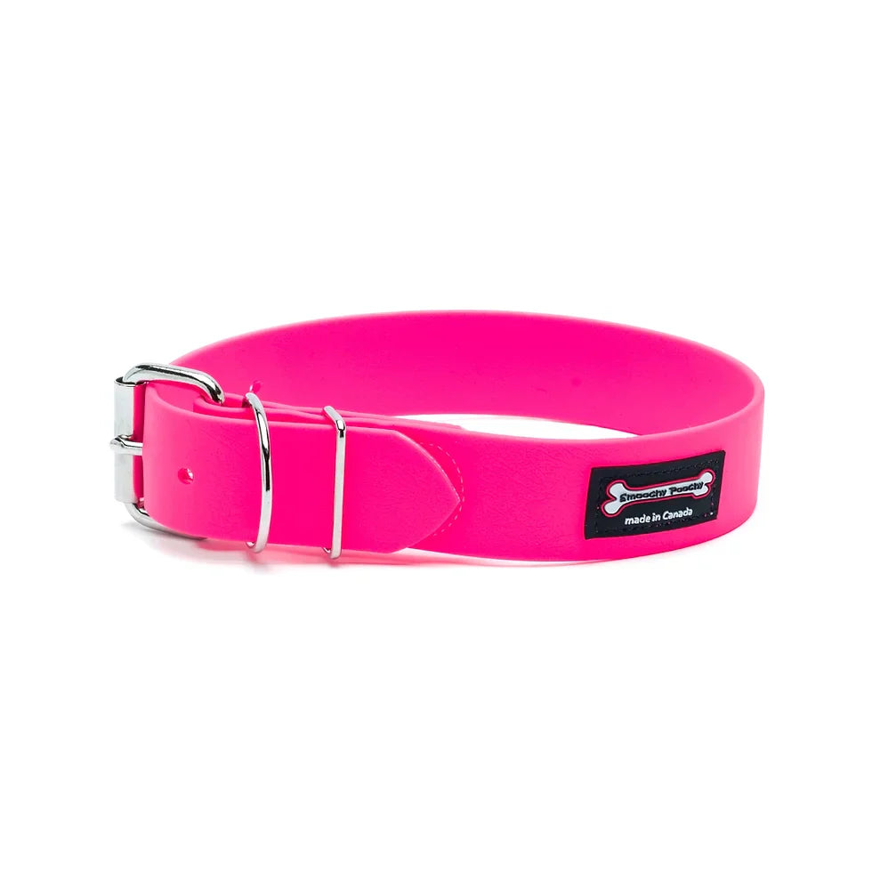 Smoochy Poochy Buckle Poly Vinyl Collar - 1" width sizes 14 - 22