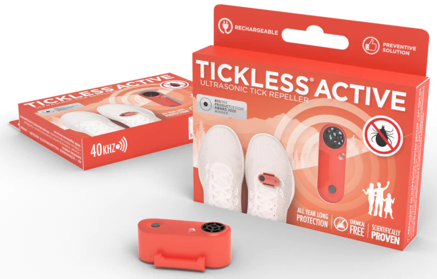 Tickless Active Ultrasonic Rechargeable Tick Repeller